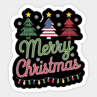 Simple Tree Merry Christmas Sticker